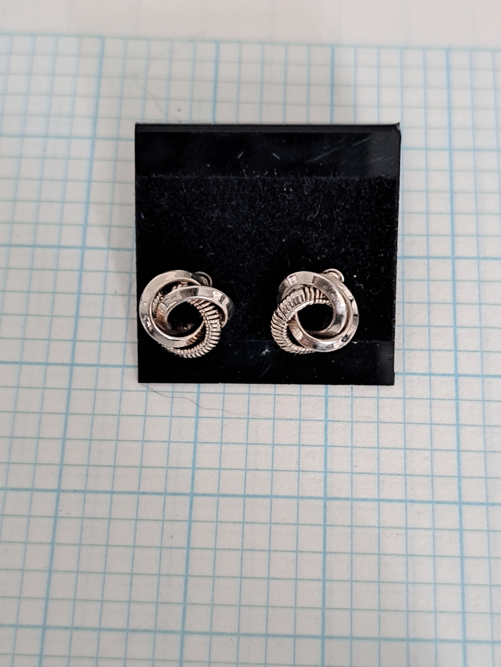 Classic Silver Knot Stud Earrings - Elegant Women’s Jewelry